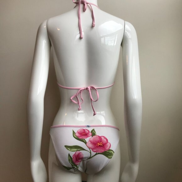 Billabong surf white pink floral print flower bikini - Picture 7 of 9